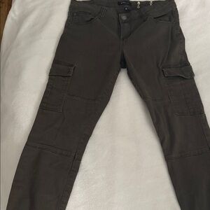 Women's Cargo Pants in Dark Brown